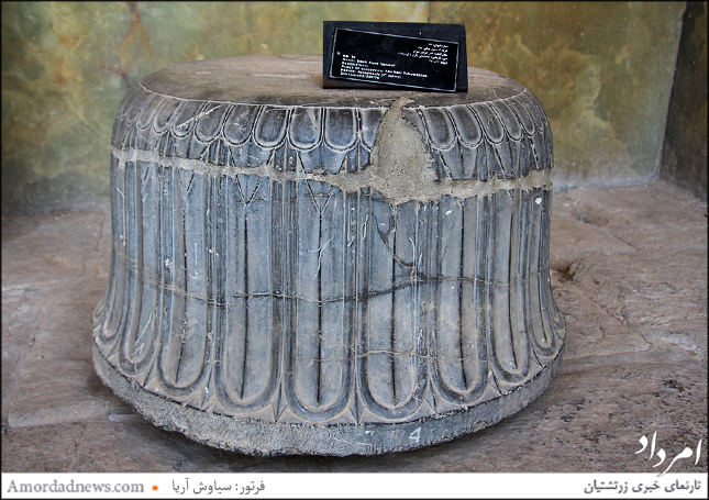 پایه ستون هخامنشی، محل کشف قصر ابونصر شیراز