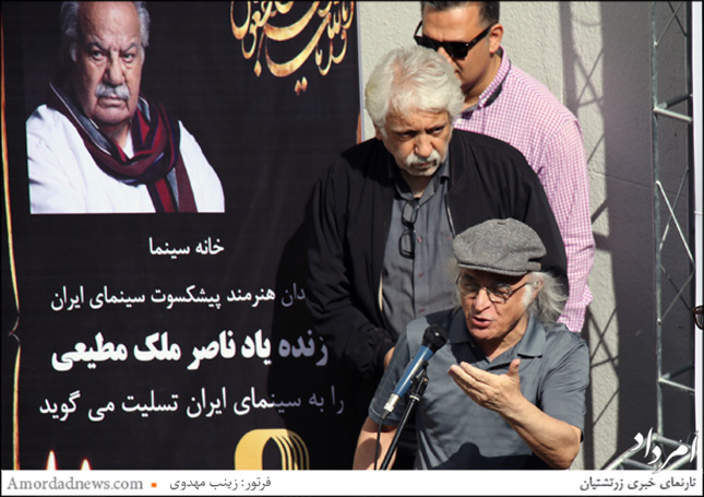 فریدون جیرانی در آیین همراهی زنده&zwnj;یاد ناصر ملک&zwnj;مطیعی