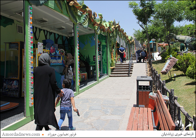 محل بازی و سرگرمی کودکان در پارک ژوراسیک تهران