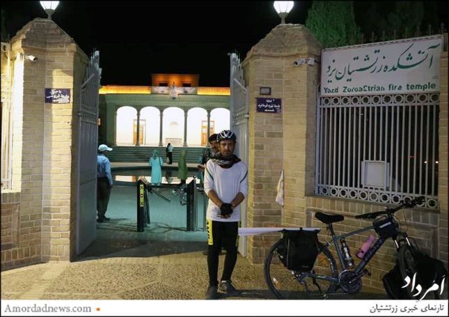 محسن مرادی، دوچرخه‌سوار خوزستانی، پیام‌رسان همبستگی ایران