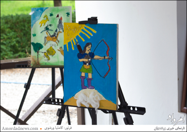 نمایشگاهی از نقاشی کودکان با موضوع تیر‌و‌کمان