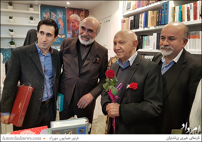 از راست: استاد شیرچی، دکتر الهی قمشه ای، مهندس ایرج حسابی