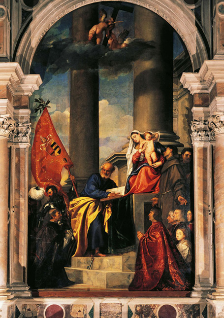 تابلو خانواده‌ی مقدس، اثر تیسین
