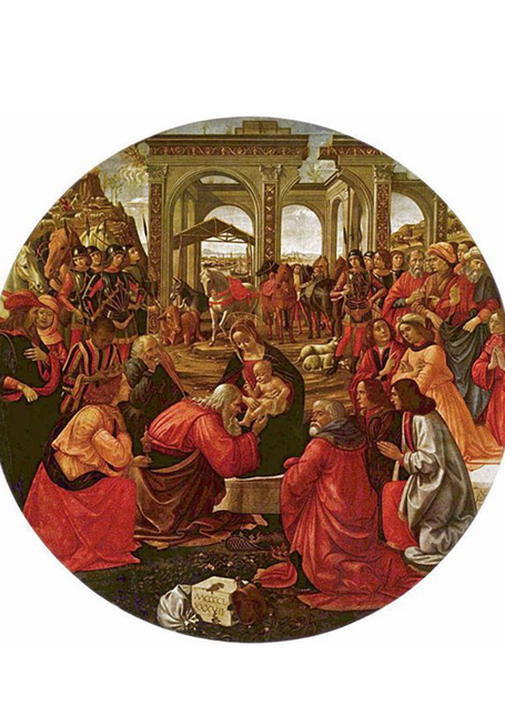 پرستش مغان به هنرمندی دومنیکو گیرلاندایو سال 1487 میلادی