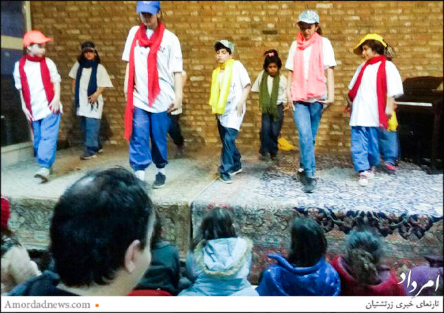 بخش هنرجویان رقص خردسالان به سرپرستی افسانه جمشیدی