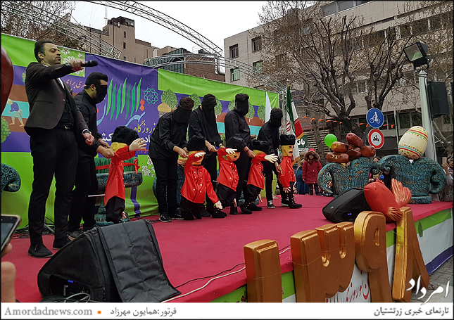 گروه عروسکی موزیکال آذری با مجری گری احمد فیروزی