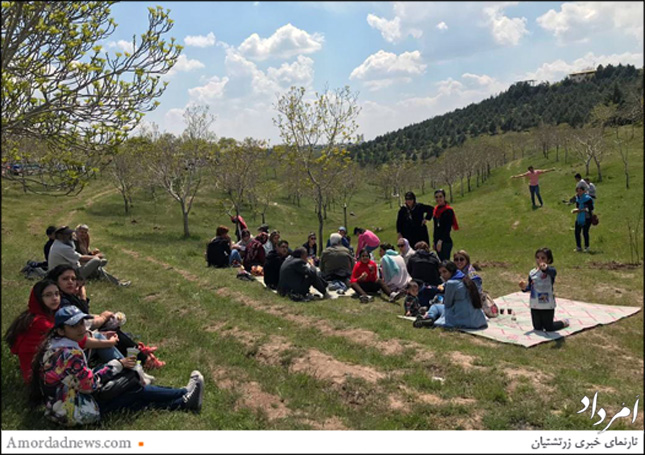 دانش‌آموزان کرج به همراهی خانواده‌ها یک روز شاد را در طبیعت سبز قزوین گذراندند 