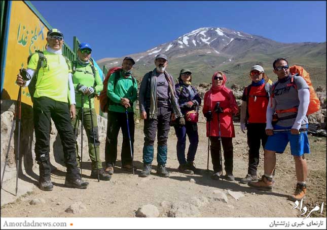 گروه کوهنوردی آپادانا به سرپرستی سیروس مندگاری