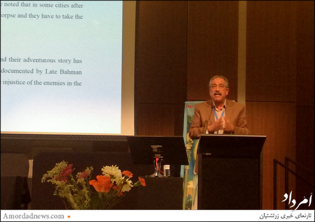 کورش نیکنام یازدهمین کنگره جهانی زرتشتیان در استرالیا