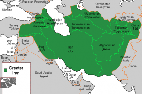 نقشه ایران بزرگ