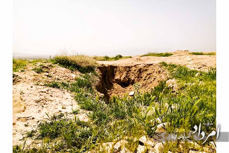 حفاری های غیرمجاز گسترده بر روی محوطه باستانی قصرابونصر شیراز