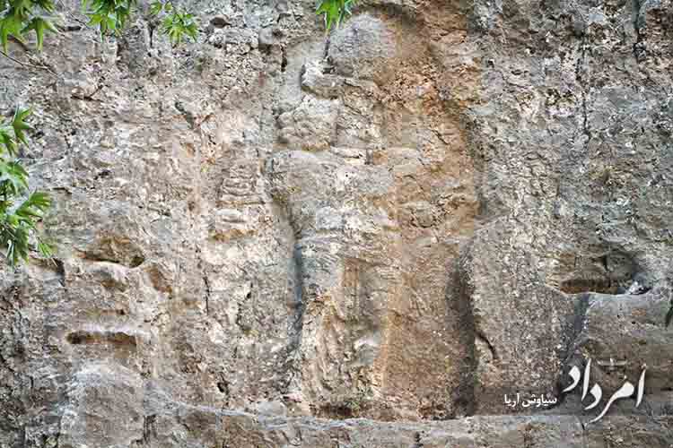 سنگ نگاره ساسانی بهرام دوم در گویم پارس