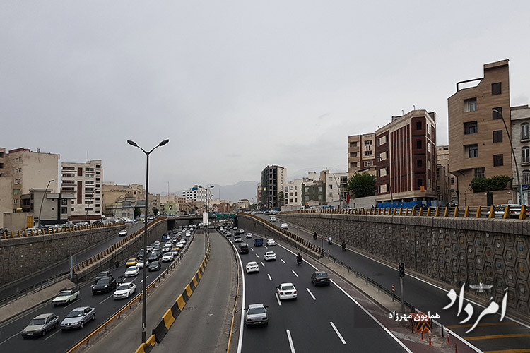 بزرگراه امام علی(ع) درباختر محله سلیمانیه