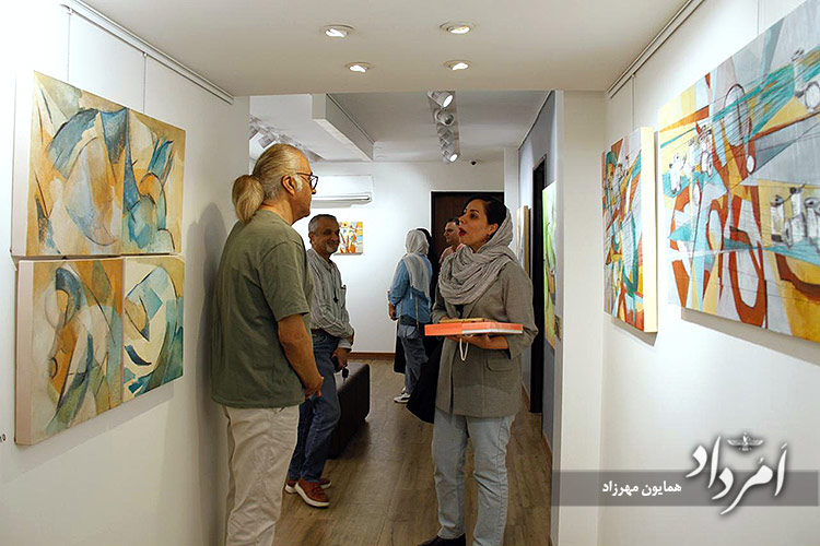 نگاهی به نمایشگاه نقاشی آزیتا امجد با نام مهر اَمِرِتات 19 18 21
