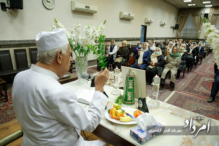 آیین آفرینگانخوانی درگذشت اشوزرتشت در تالار ایرج تهران 6 9 32