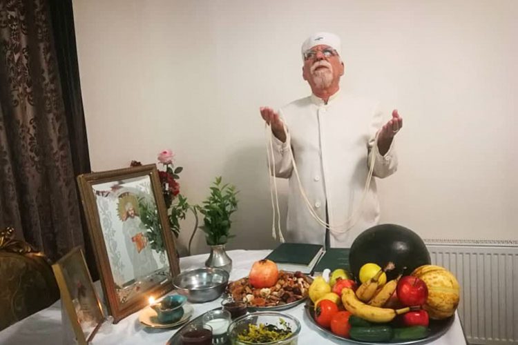 ‏سرایش درون گاهنبار و به  پیشواز رفتن گاهنبار چَهره ایاثرم گاه