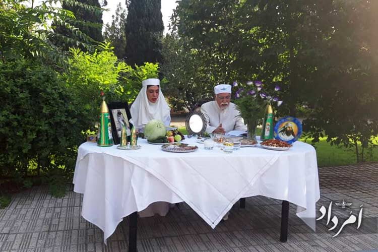 موبد گودرز ماوندی، موبد پریا ماوندی آیین اوستاخوانی گهنبار توجی را ادا کردند