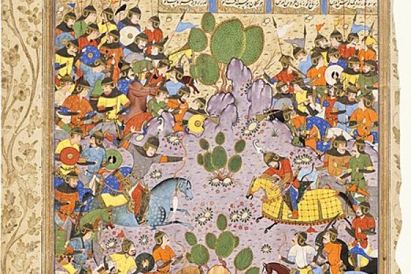 نبرد بهرام چوبین با باغا خاقان