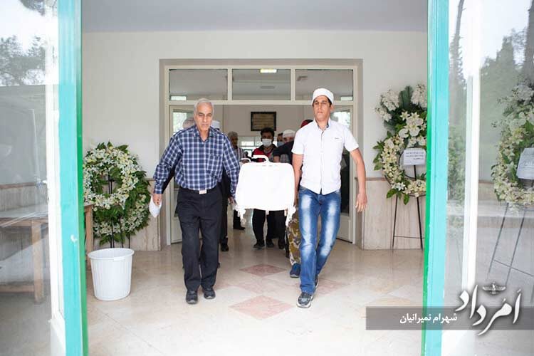 آیین خاکسپاری روانشاد گلرخ مهری