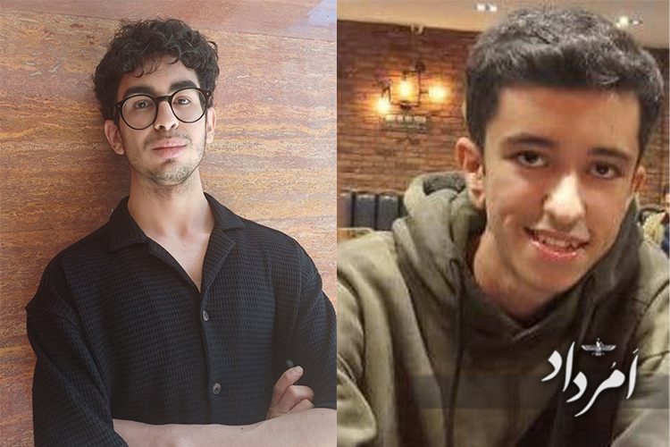 از راست: شایان اشیدری رتبه ۷۶۹ منطقه ۱ و نیما کیخسروان رتبه ۸۷۶ منطقه ۱- در رشته ریاضی فیزیک کنکور 1403