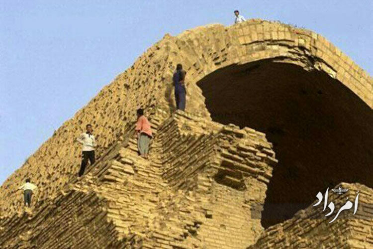 وضعیت اسفبار امروز تاق کسرا که مردم بر روی آن راه می روند!؟